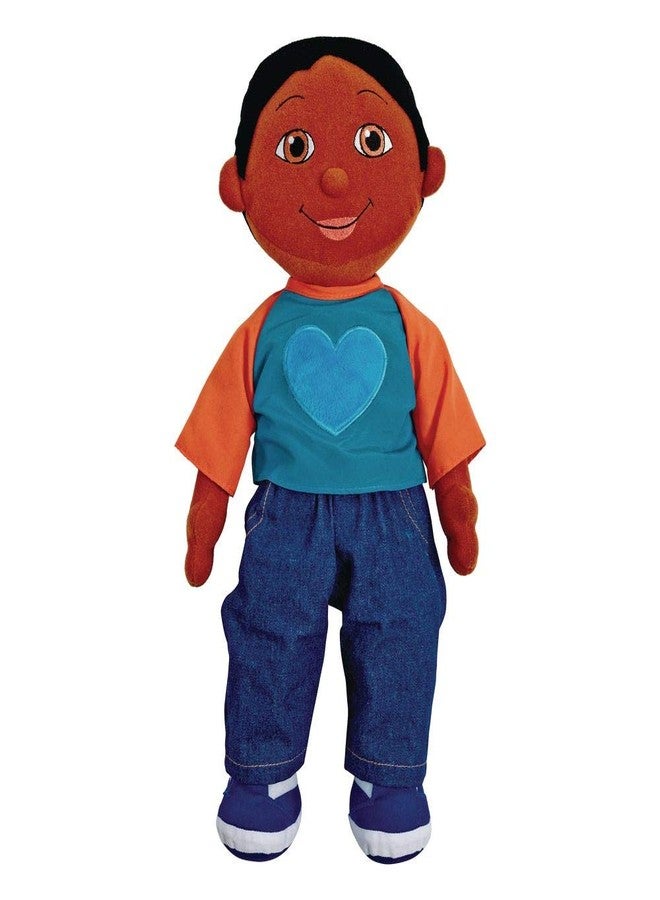 Excellerations 19 inch Soft Body Doll, African American Boy, Removeable Clothing Cuddle Buddy, Kids Toy, Educational Toys, Baby Doll, First Doll - Image 1